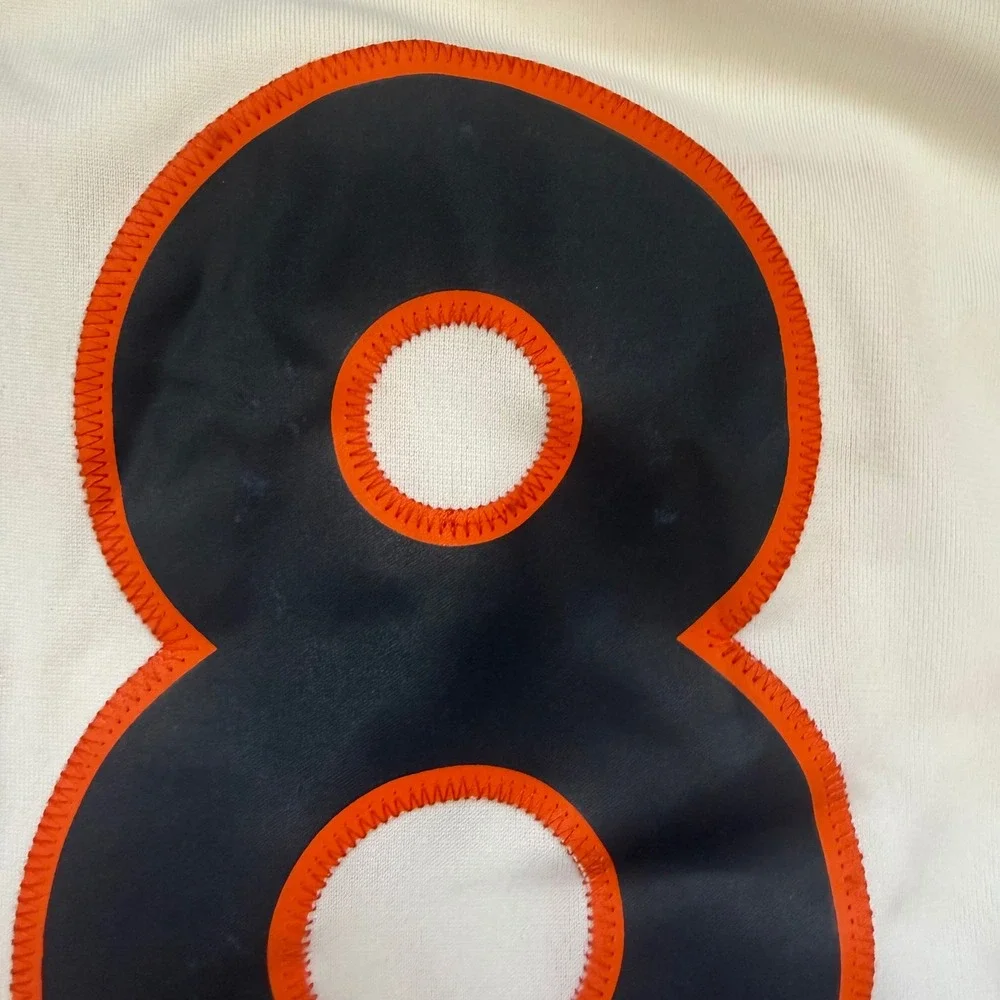 NFL On Field Size Large Manning #18 Broncos Jersey White Navy Sporty Football